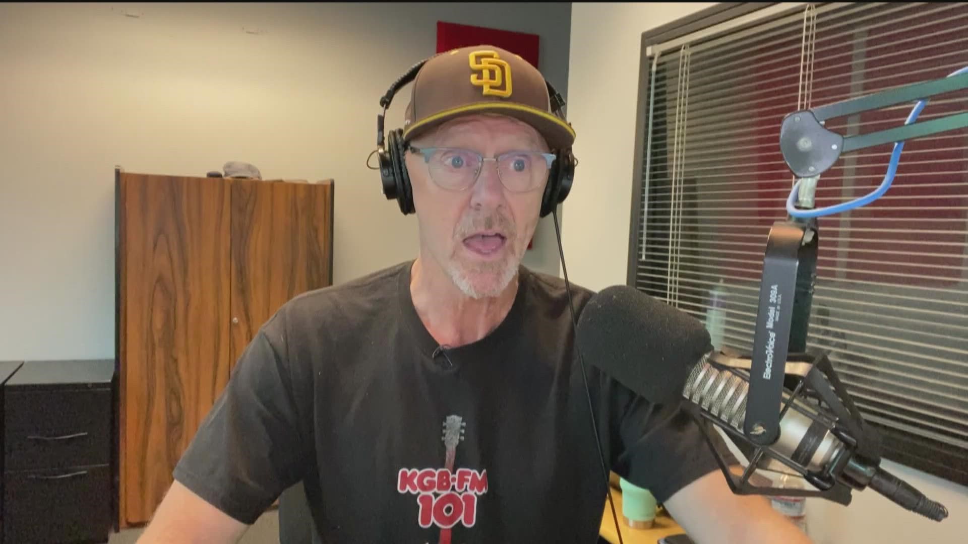 The "C" of KGB's DSC Show is hanging up the mic after 35 years on air in San Diego.