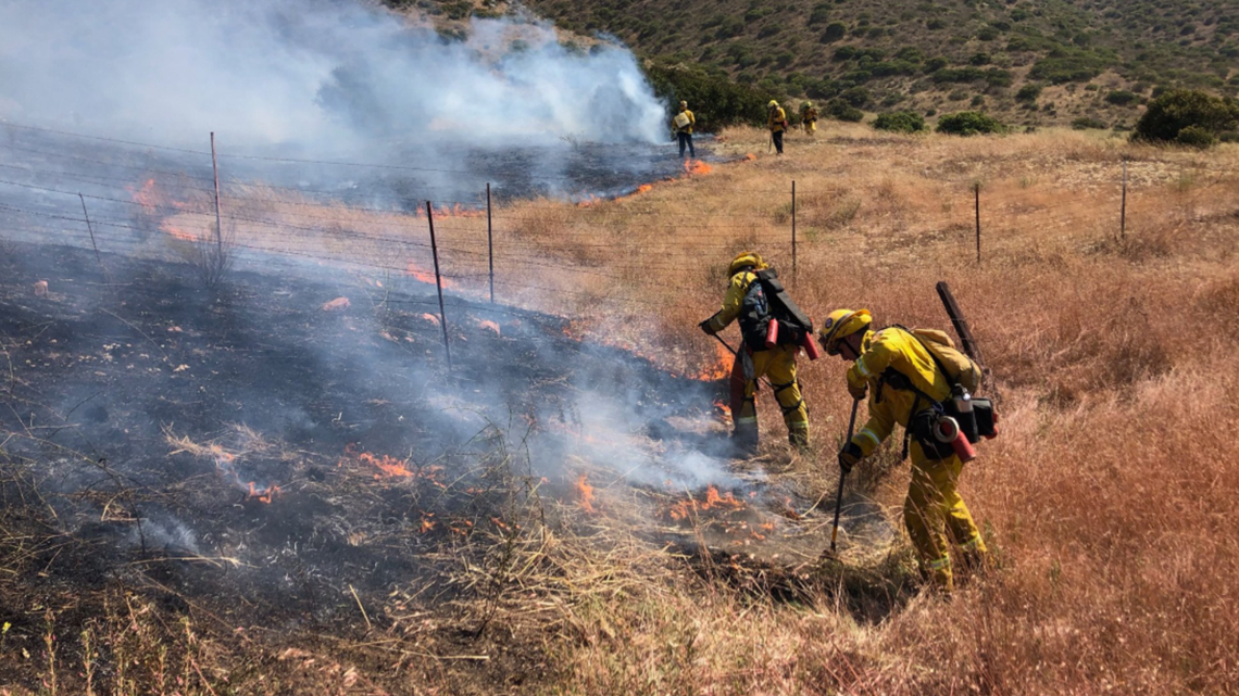 Borderstraddling wildfire burns 100 acres in US, 215 in Mexico, 95