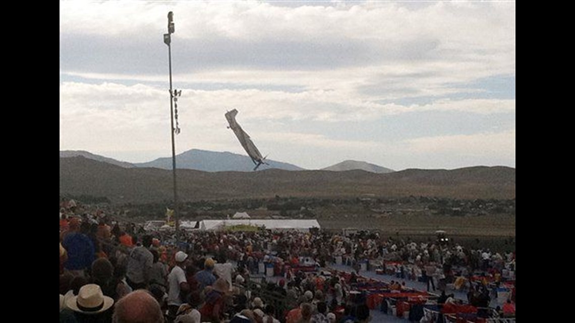 Reno air race crash scene shows violence of impact