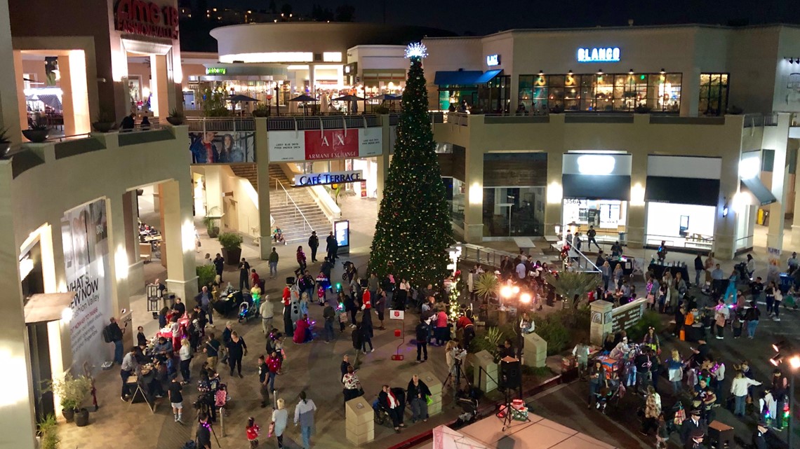 Fashion Valley Mall Christmas tree lighting Nov. 7 in San Diego