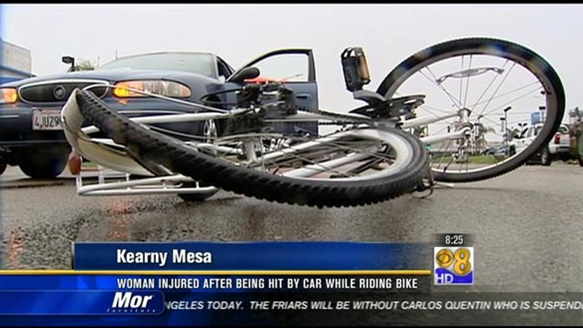 Cyclist taken to hospital after struck by car | cbs8.com
