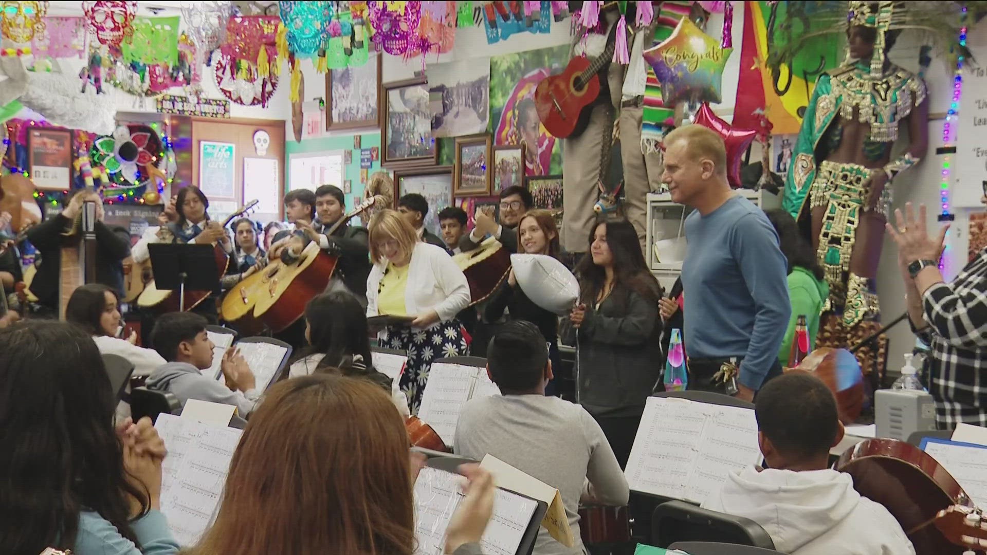 Keith Ballard has been teaching at Southwest Middle School since 1998. He's now the ninth California teacher to get this honor.