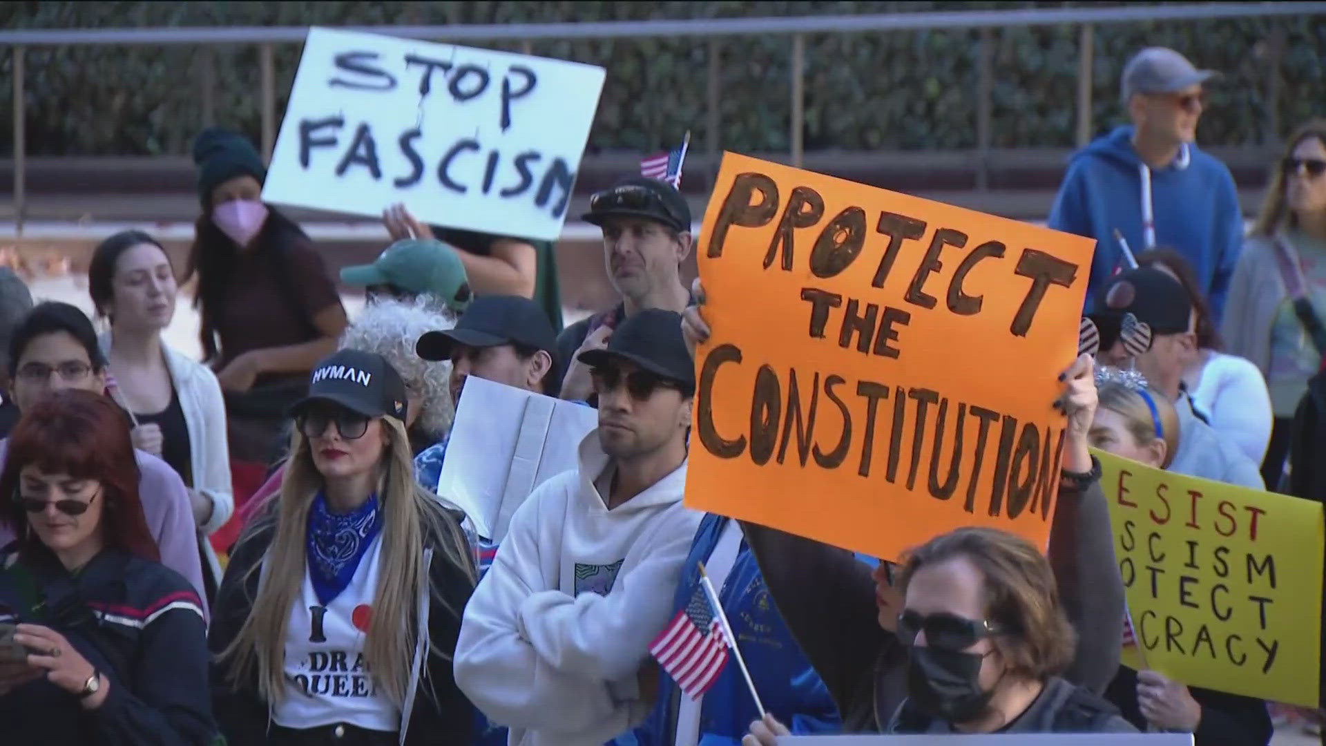 Protesters rally in San Diego against Trump policies in 50501 ...