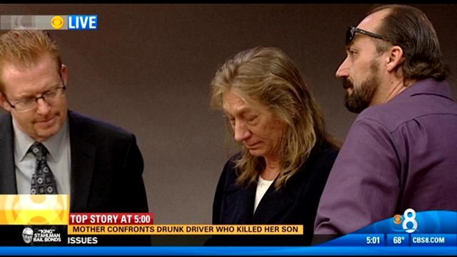 Mother confronts drunk driver who killed her son | cbs8.com
