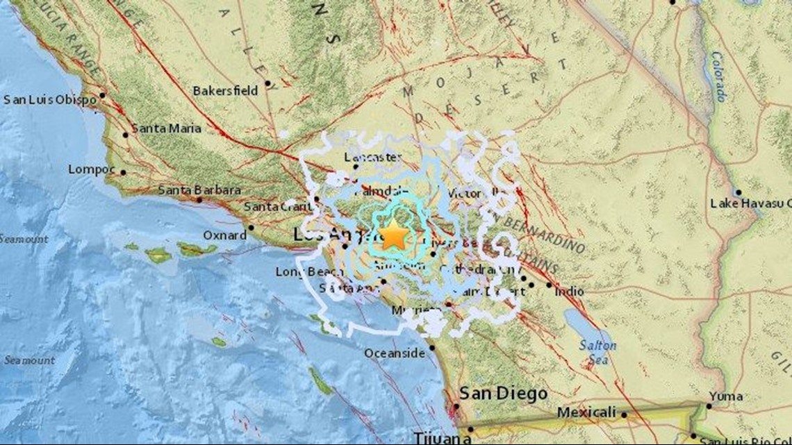 Magnitude 4.4 earthquake hits in Los Angeles County, felt in San Diego