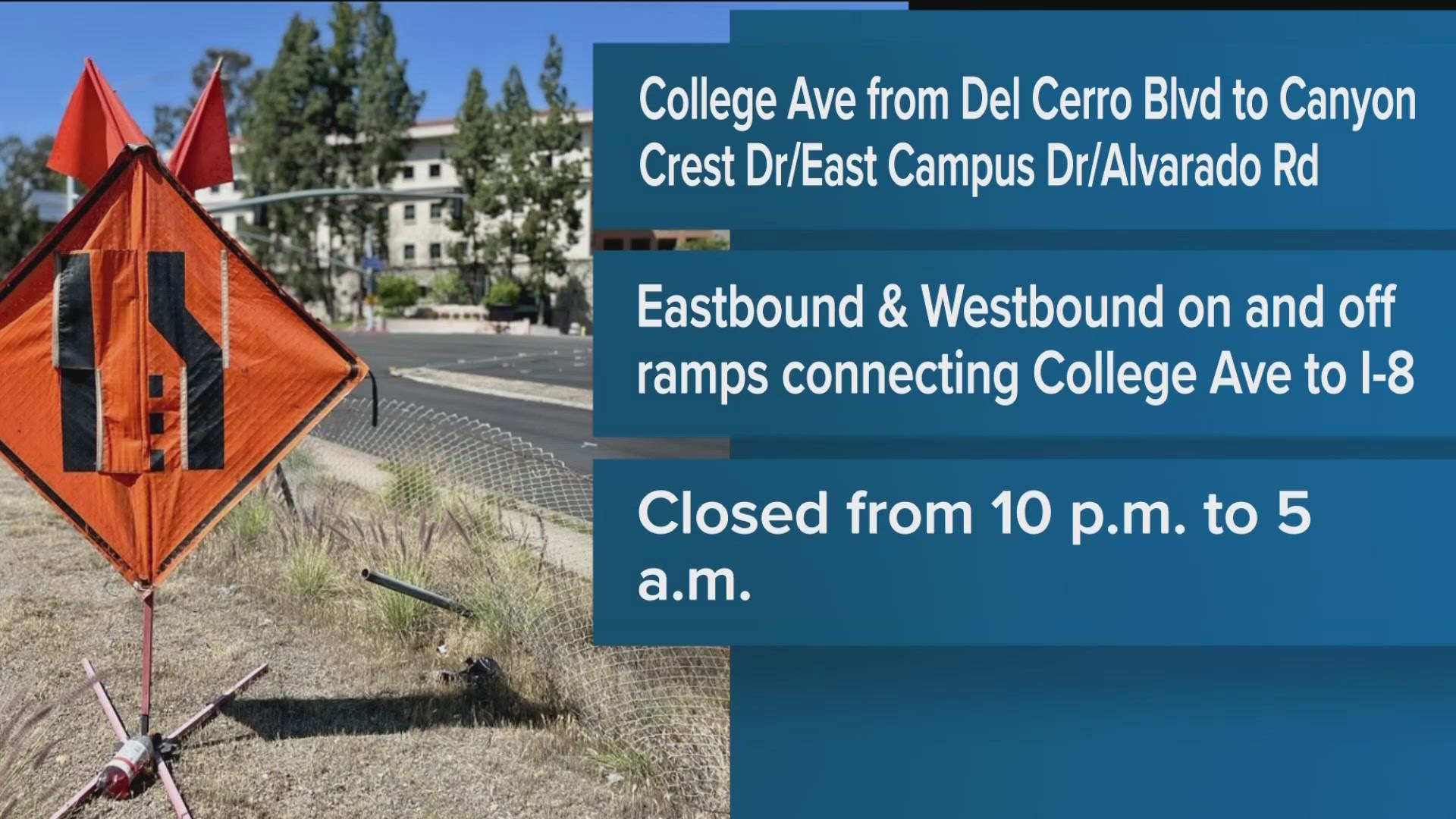 City crews are re-striping a section of College Avenue that was recently repaved.