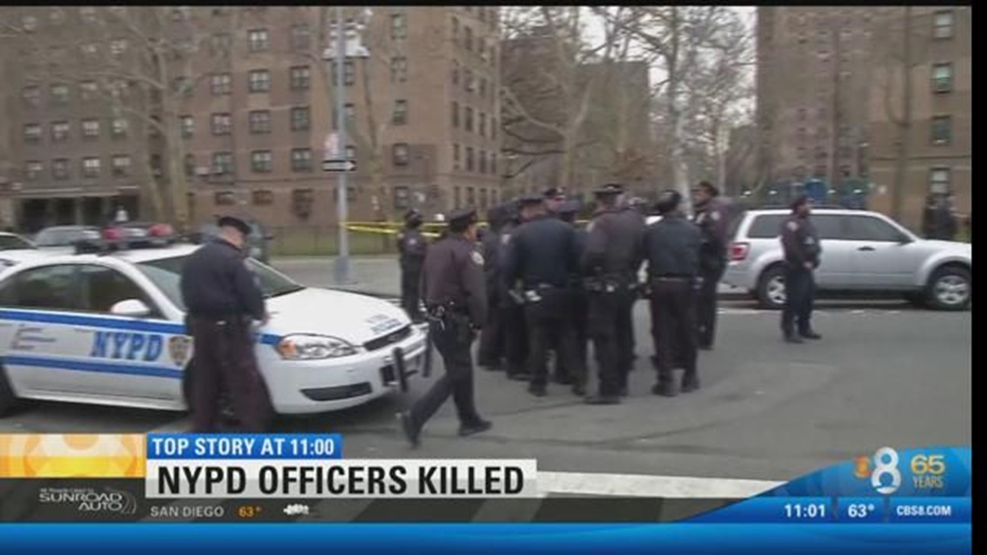 2 NYPD Officers Killed In Ambush Shooting; Gunman Kills Himself | Cbs8.com