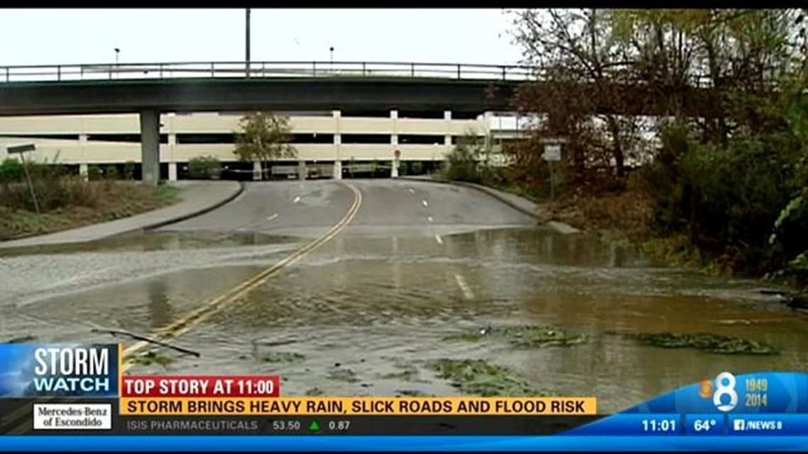 Second day of storm brings more rain to San Diego