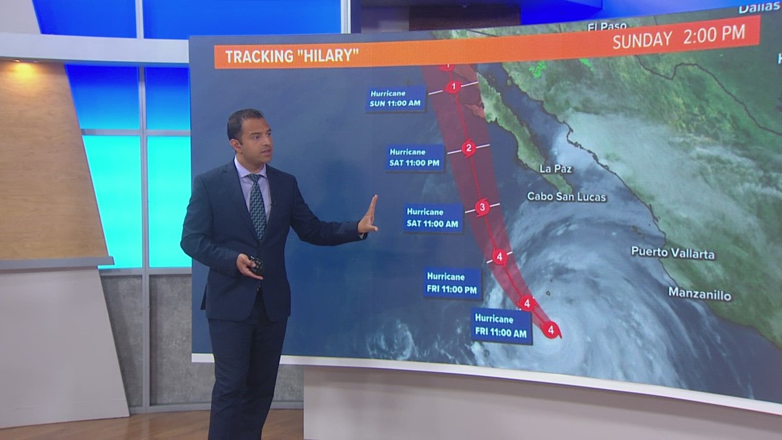 Tracking Hilary: Storm Strengthens To Category 4 Hurricane, San Diego ...