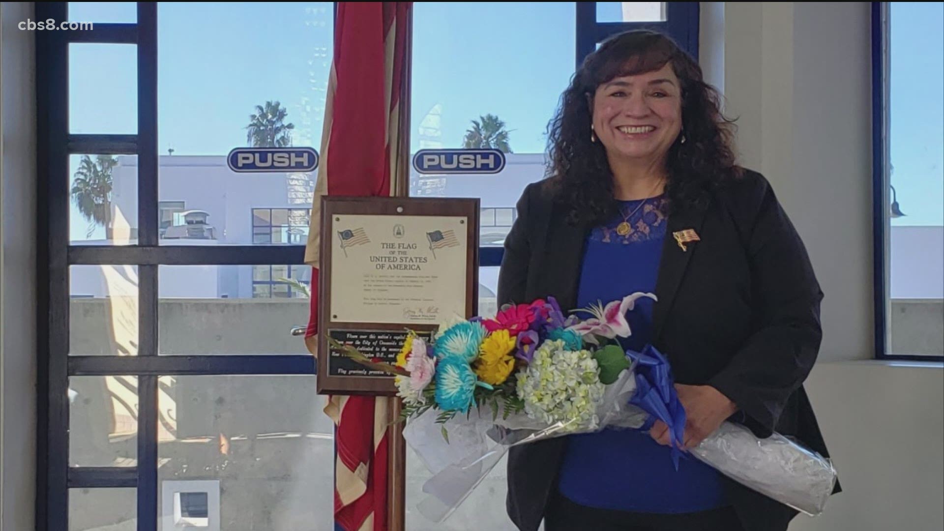 The first Latina mayor of Oceanside was sworn in on Tuesday.