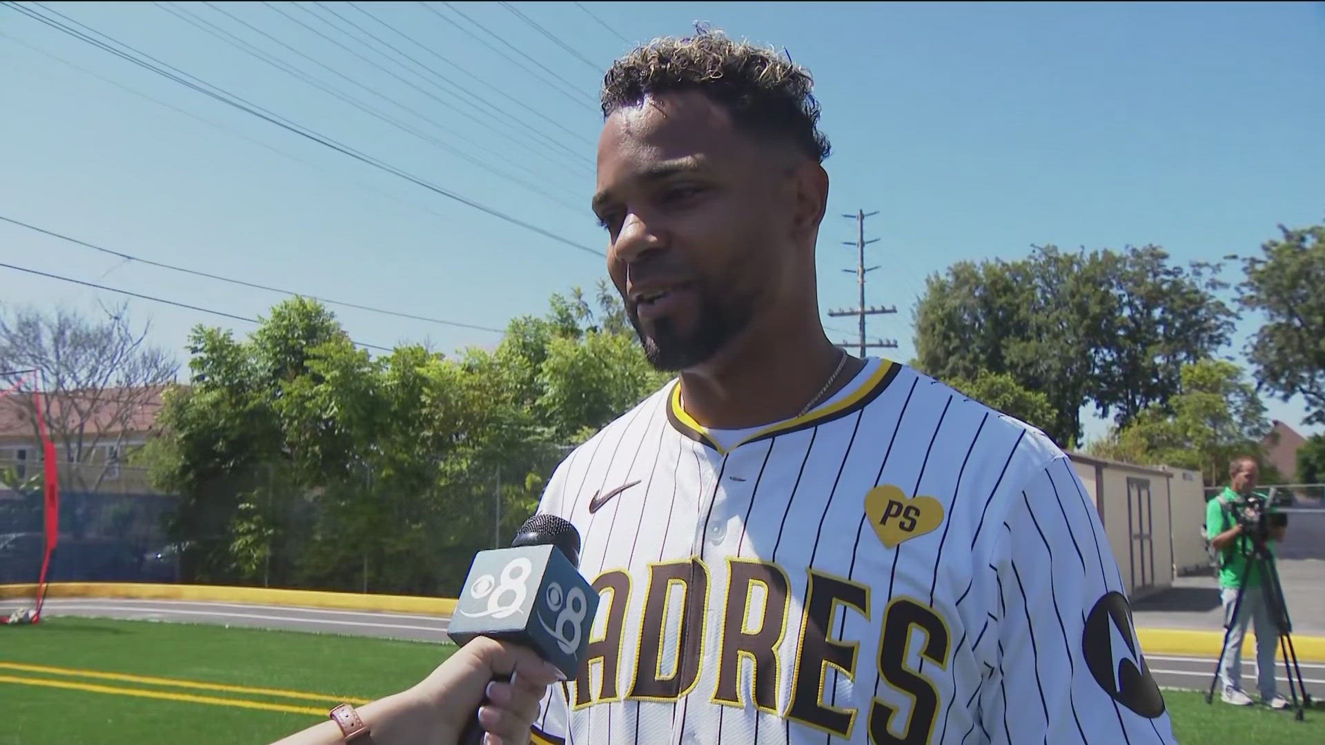 Burbank Elementary in the San Diego Unified School District has a brand new sports field for the start of the academic year. Padres players helped mark the occasion.