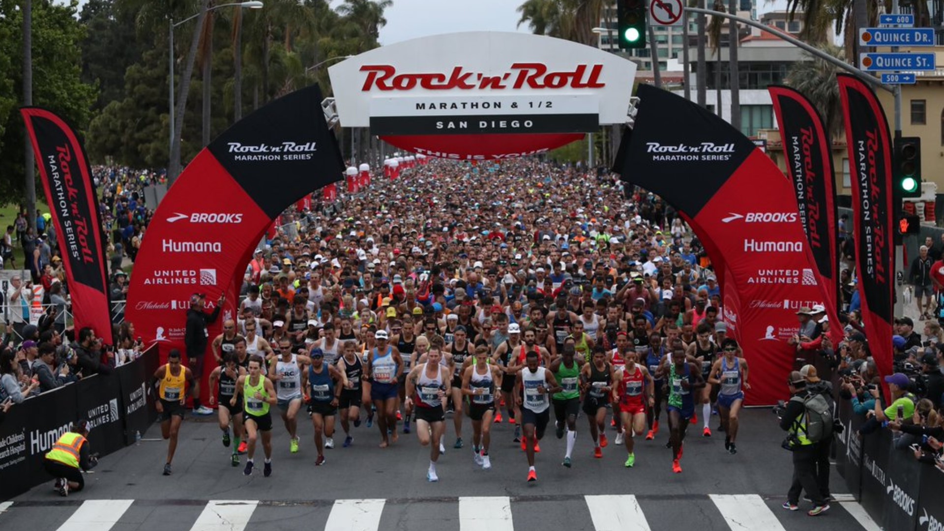 Runners hit San Diego streets for Rock 'N' Roll Marathon