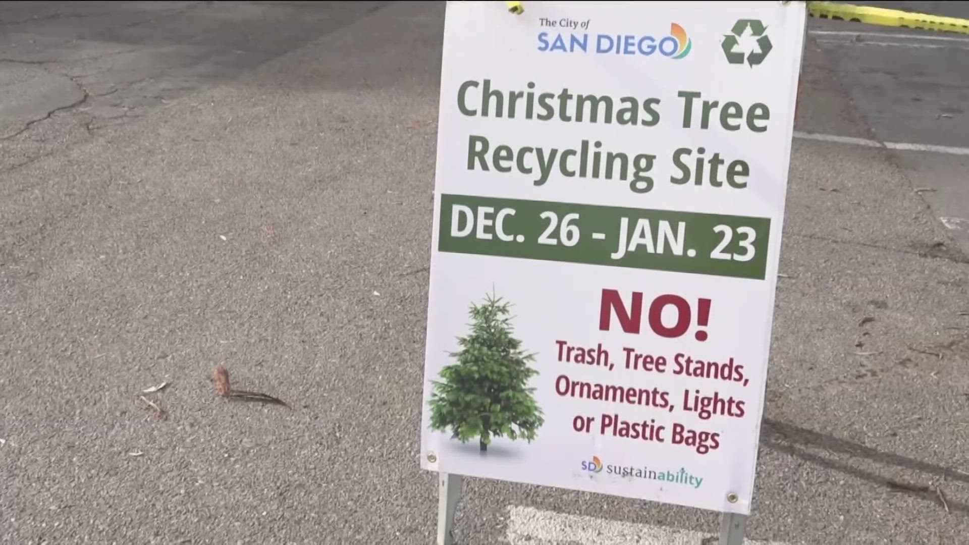 San Diego residents are able to reap the benefits of the ‘next life’ that Christmas trees see after they’re dropped off at any free recycling location.