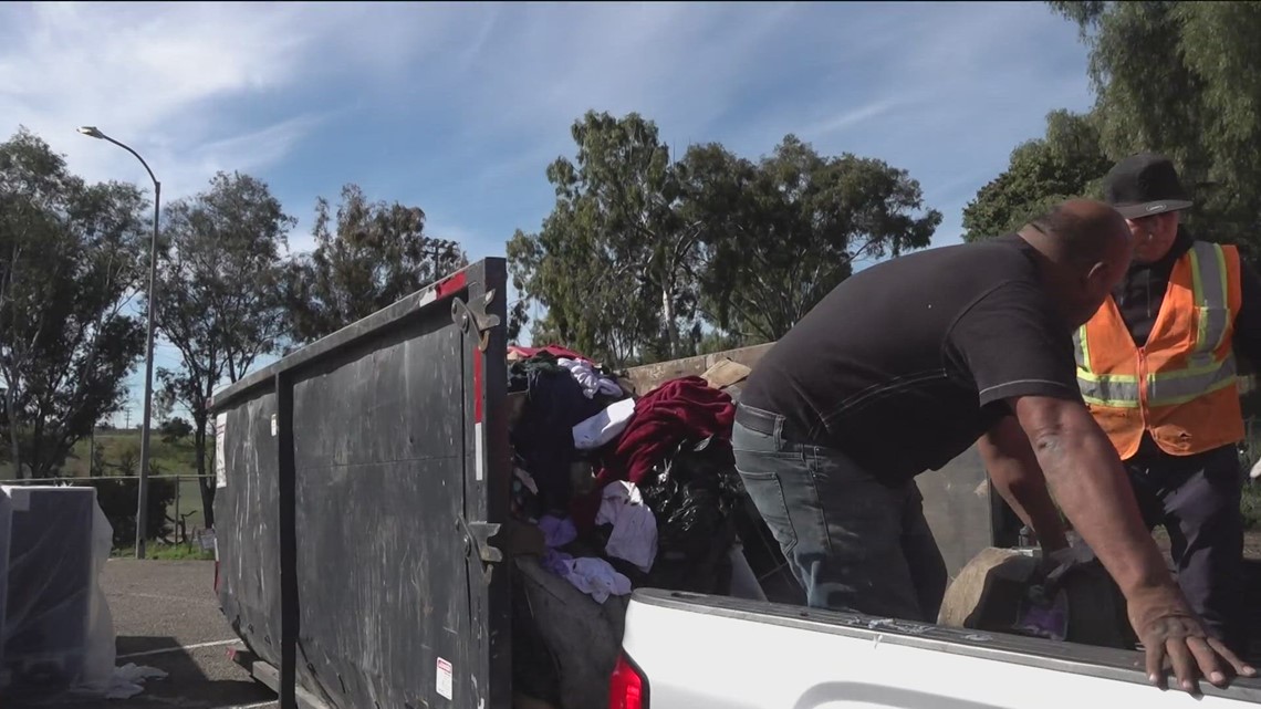 San Diego flood clean-up continues | Free dumpster clean up opens - Vimarsana News