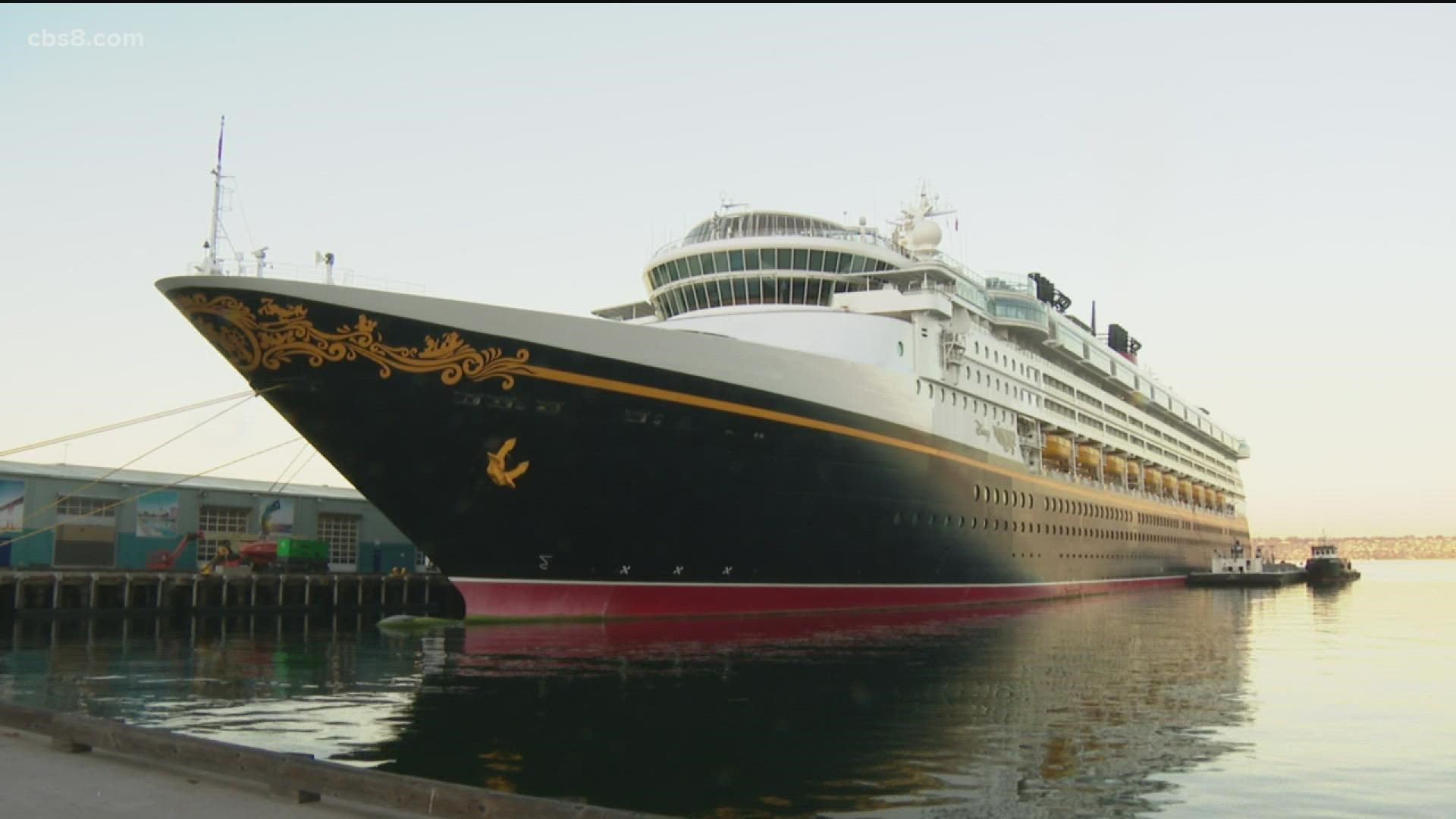The Disney Wonder and Grand Princess are the first sailings out of San Diego since the pandemic began.
