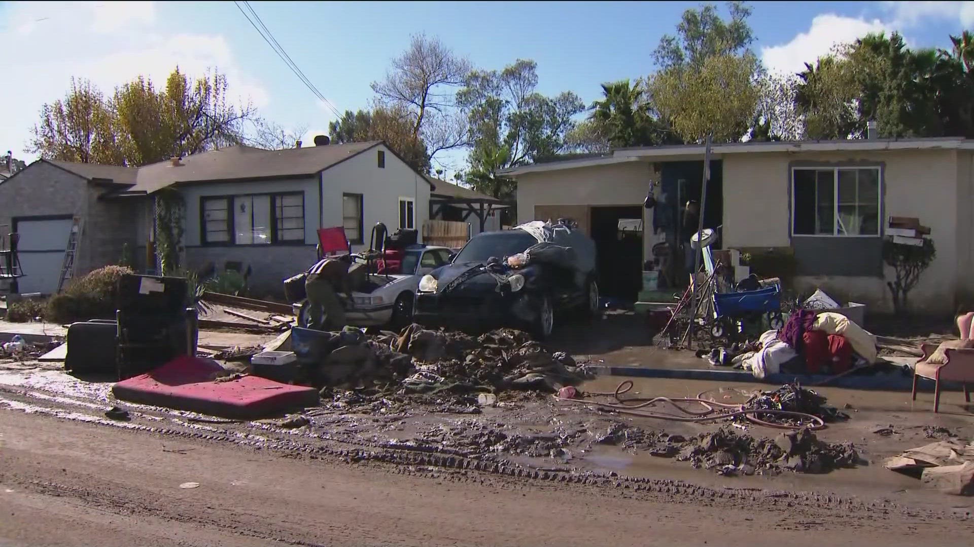 Monday's rain caused major damage to several homes in the Mountain View neighborhood.