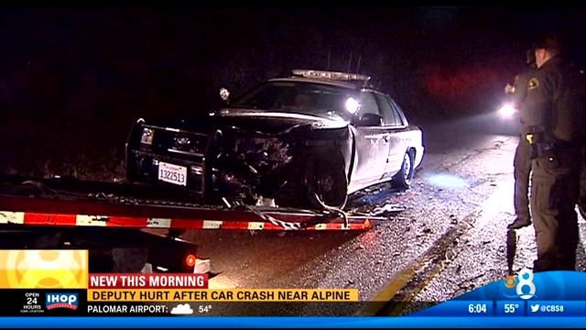 Deputy hurt after car crash near Alpine