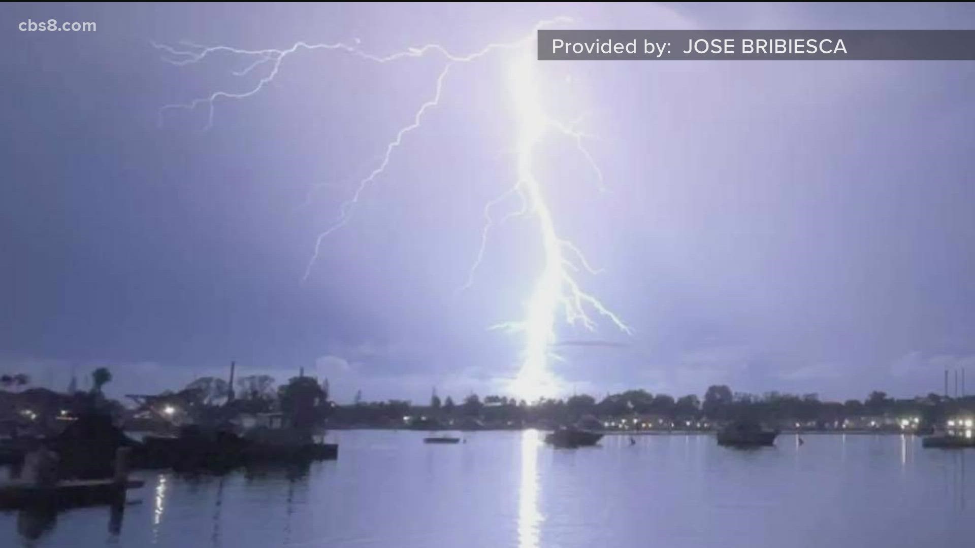 Long periods of dry weather are followed by extreme storms with powerful lighting strikes.