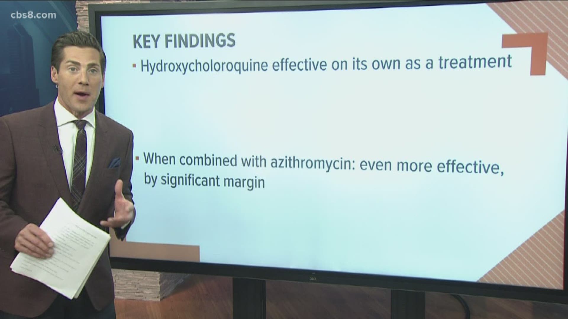 Study shows hydroxycholoroquine effective on its own as a treatment.