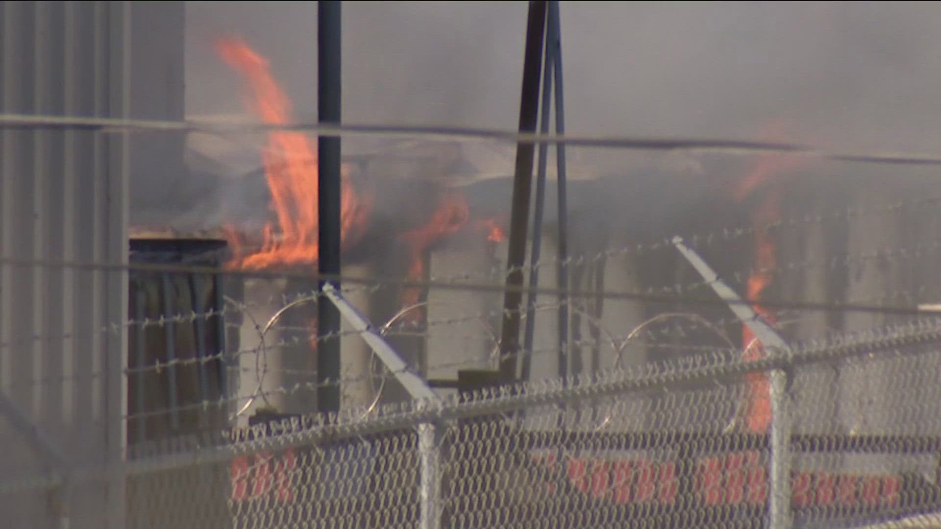 A lithium-ion battery fire at an SDG&E facility in Escondido closed schools Friday morning.