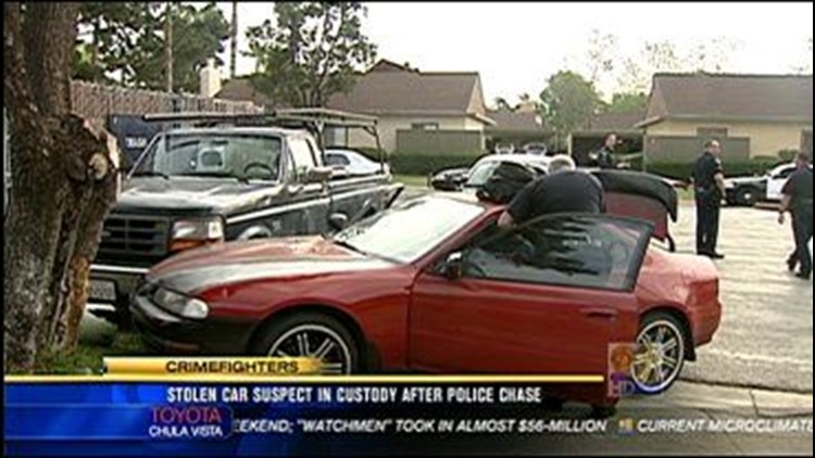 Suspected Car Thief Caught After Police Chase Cbs Com