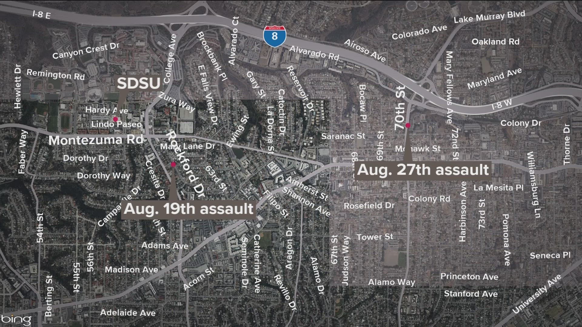 Following a similar report on August 27, a second SDSU student reported an August 19 sexual assault with what they thought was their rideshare.