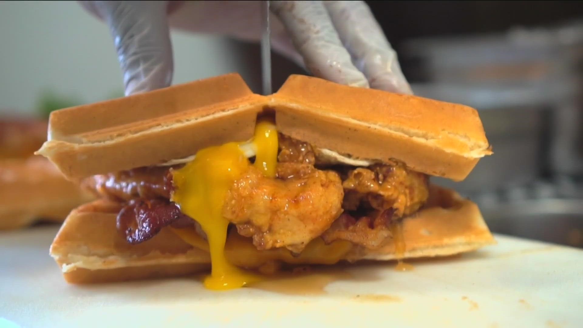 Rhythm's Chicken & Waffles is a family-run business. They were on the "Fresh, Fried and Crispy" Netflix series. The restaurant is located in Pacific Beach.