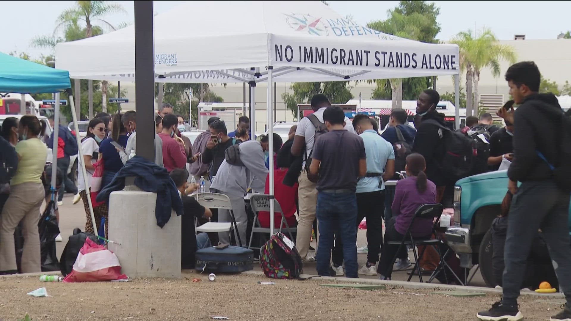 Jewish Family Services says it's "receiving only the most vulnerable asylum seekers released by DHS."