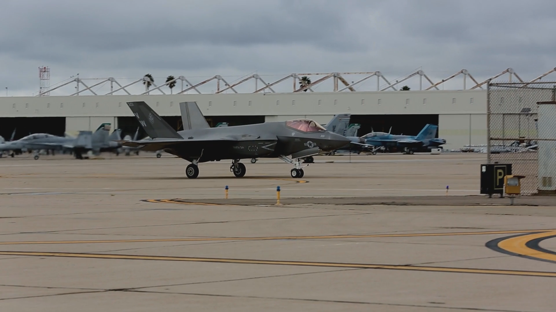 MCAS Miramar gets brand new F35C Lightning II fighter jet