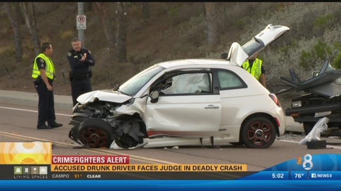 Accused drunk driver pleads not guilty in fatal head-on crash | cbs8.com