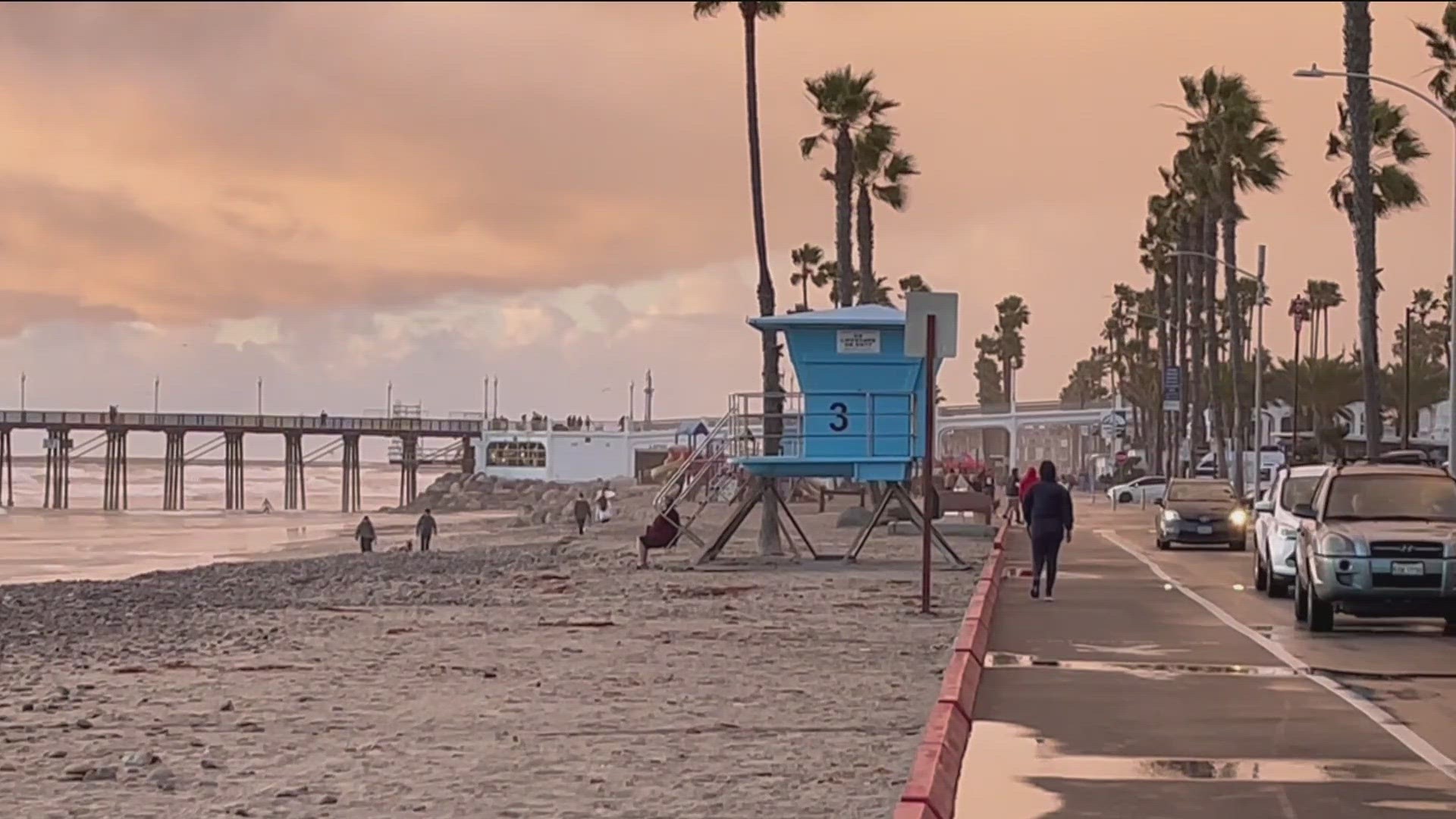 The second storm in this 'series of storms' will primarily affect San Diego County on Monday through Wednesday.