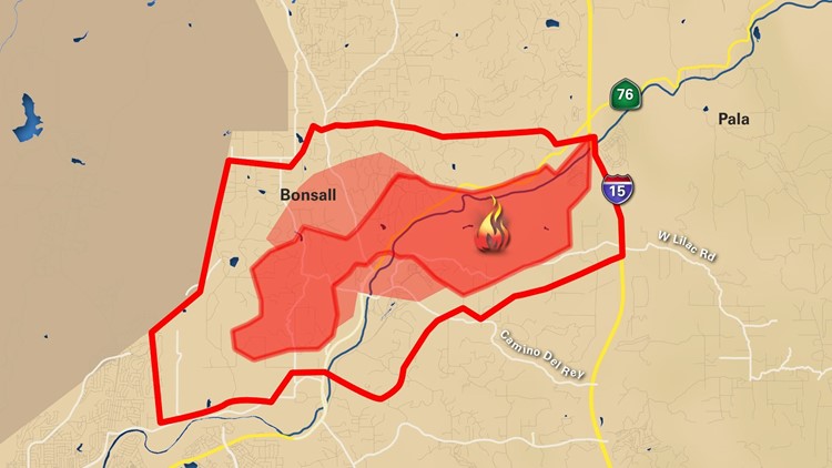 2 shelters close after some Lilac Fire evacuation orders lifted | cbs8.com