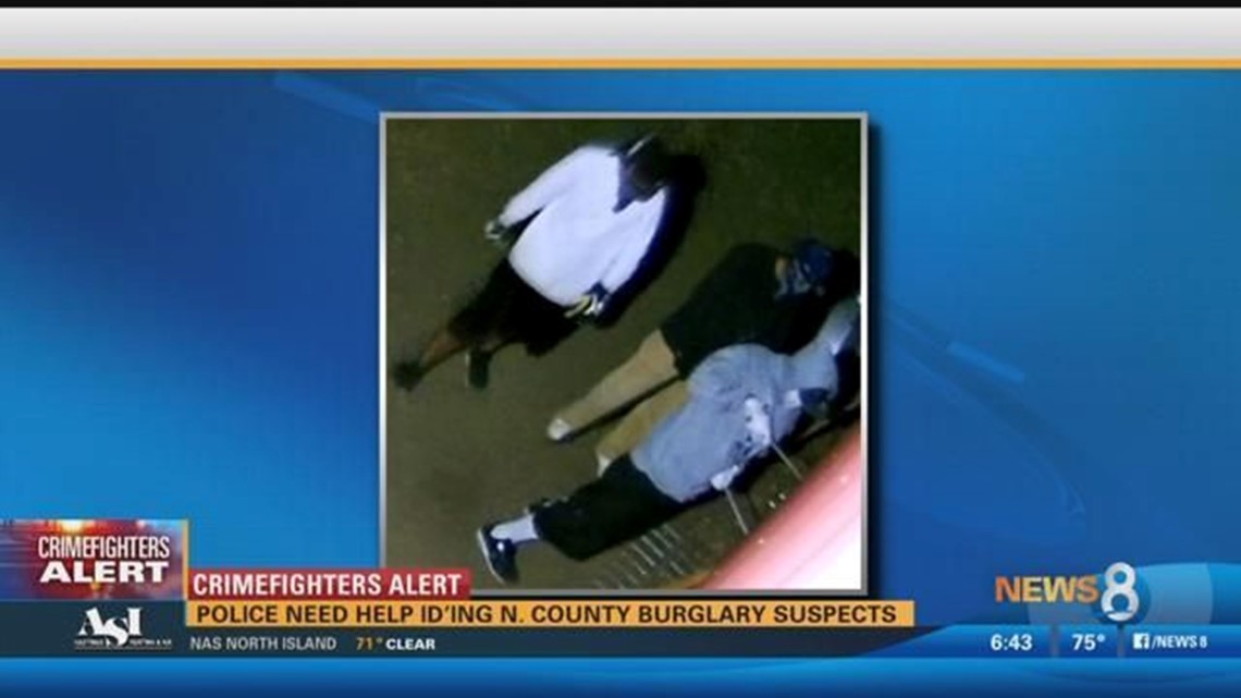 Police need help in identifying North County burglary suspects | cbs8.com