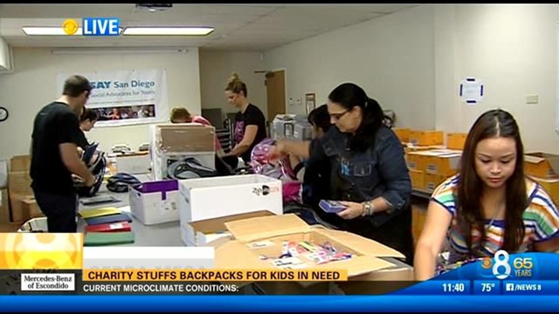 Charity Stuffs Backpacks For Kids In Need 