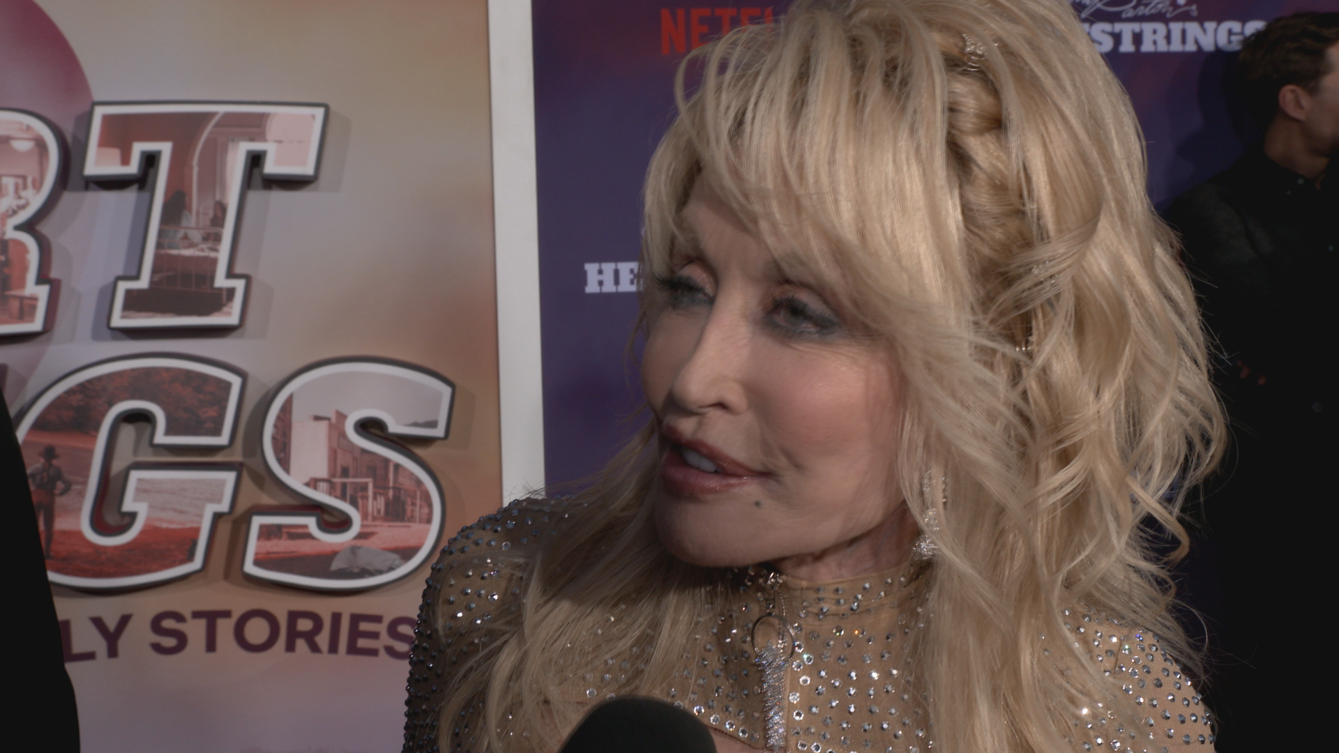 Kelli Gillespie hit the red carpet for the premiere of Heartstrings and talked to Dolly herself along with Julianne Hough and Kimberly Williams-Paisley.
