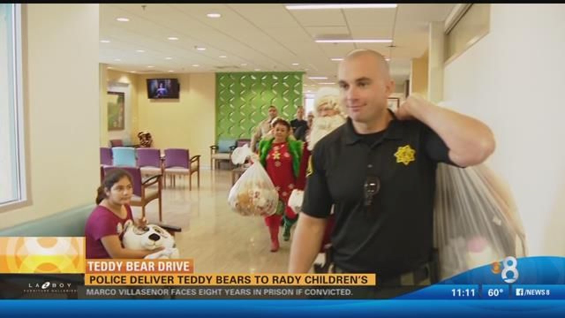 Police deliver teddy bears to Rady Children's Hospital | cbs8.com