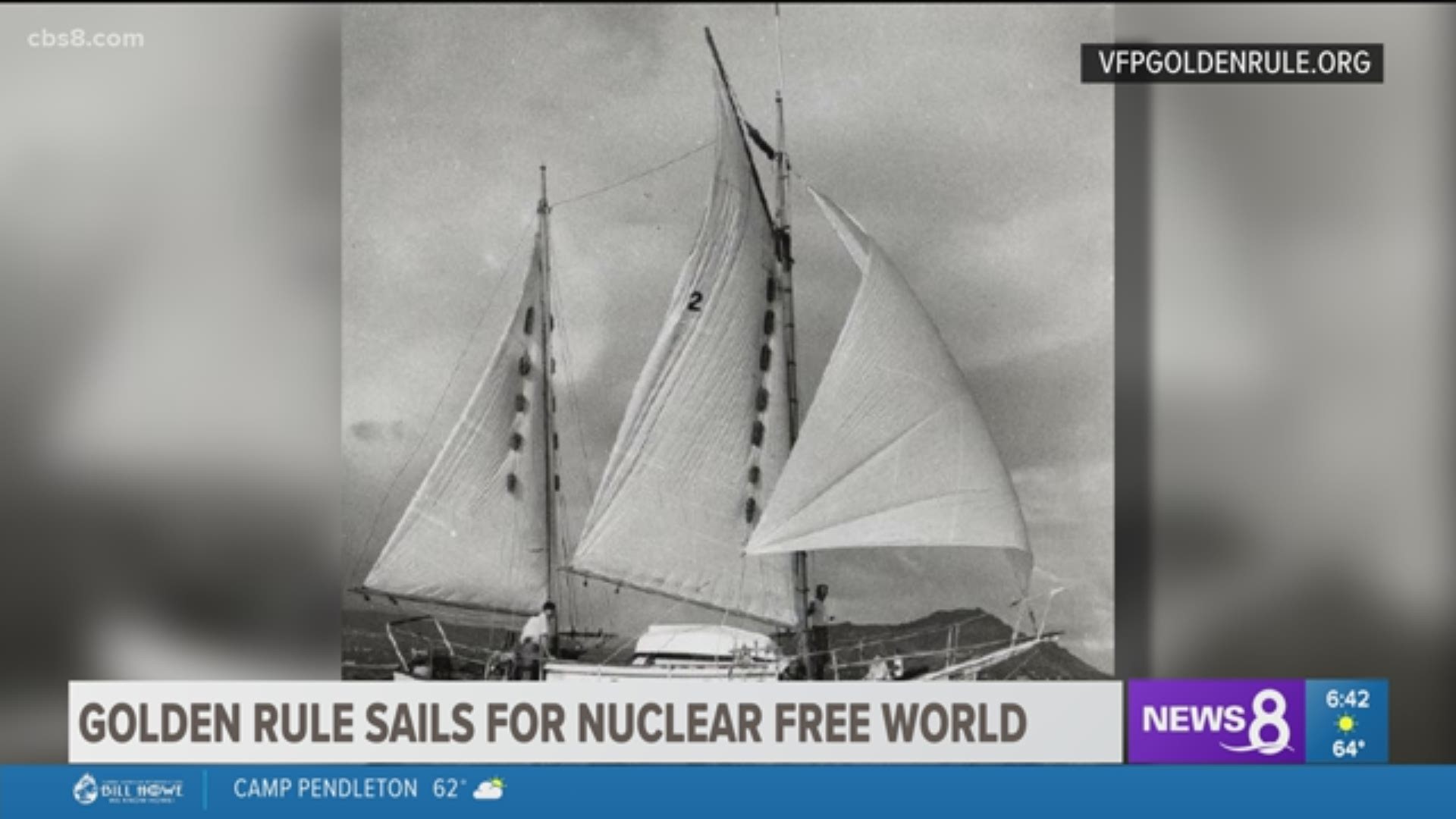 A historic boat used to disrupt nuclear testing back in the 1960s has been fully restored and now has a new mission. News 8's Shawn Styles shows us what is in store for the Golden Rule.