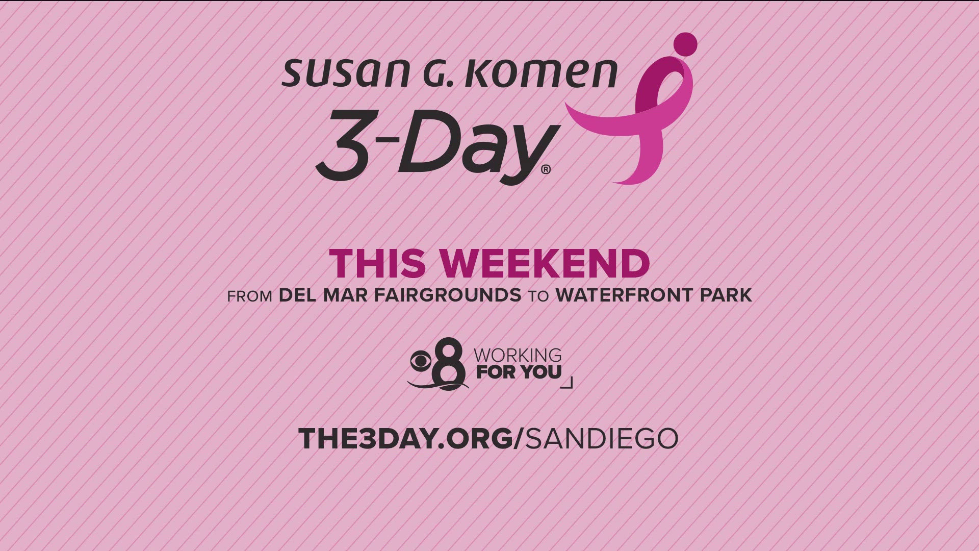 It was a sea of pink in San Diego over the weekend as people joined together and walked for their loved ones, fighting cancer in the process.