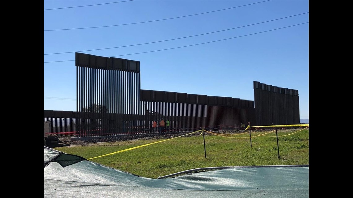 New steel border wall construction begins in Otay Mesa, prototypes set