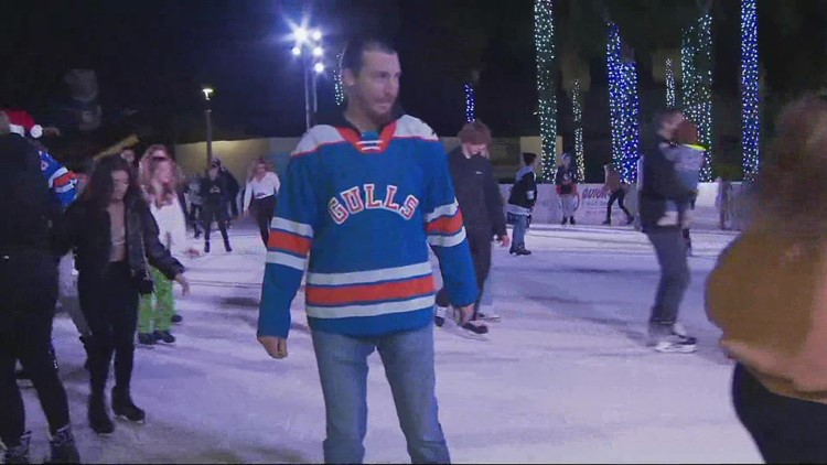 Light the Way | San Diego Gulls hit the Rady Children's ice rink at Liberty Station