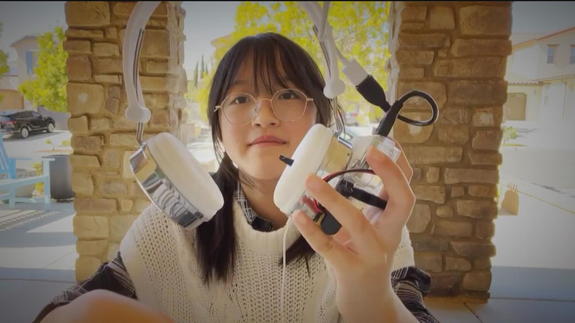 14-year-old Leanne Fan invented headphones that detect and treat mid-ear infections.