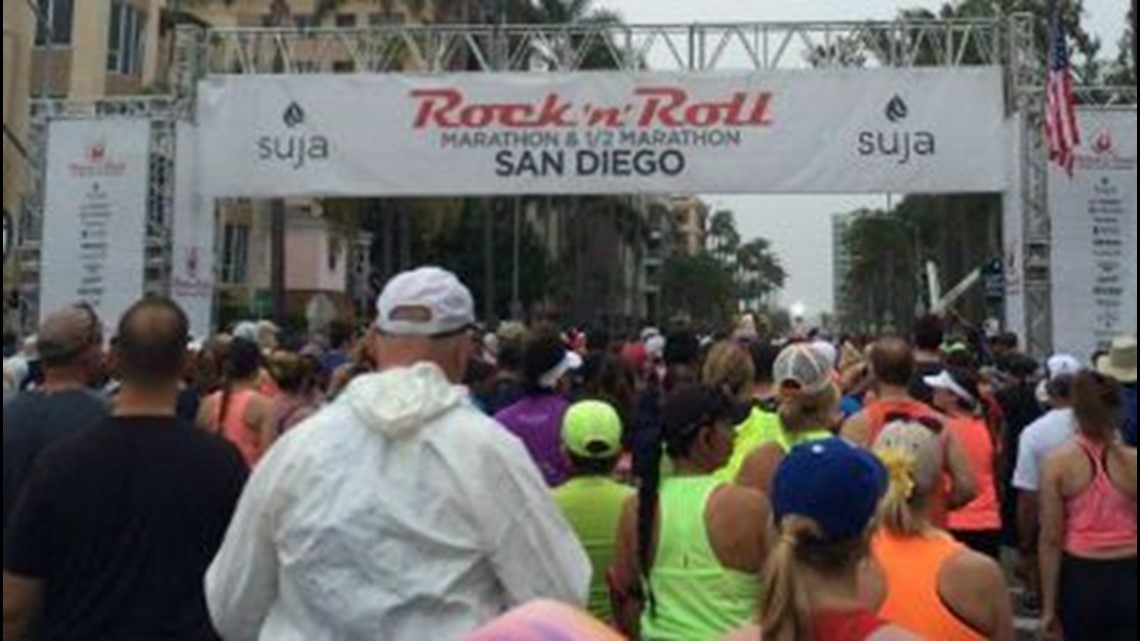 Thousands turn out for San Diego's for Rock 'n' Roll Marathon
