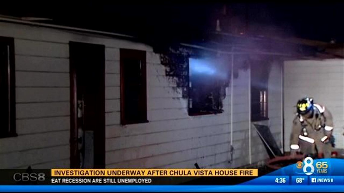 Chula Vista house fire displaces residents | cbs8.com