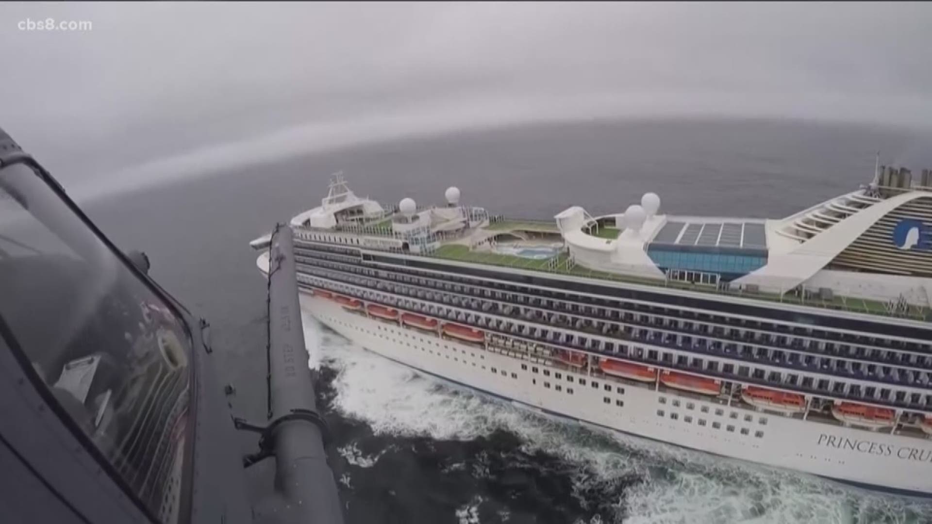 A cruise ship with more than 800 people on board is expected to arrive on Thursday.
