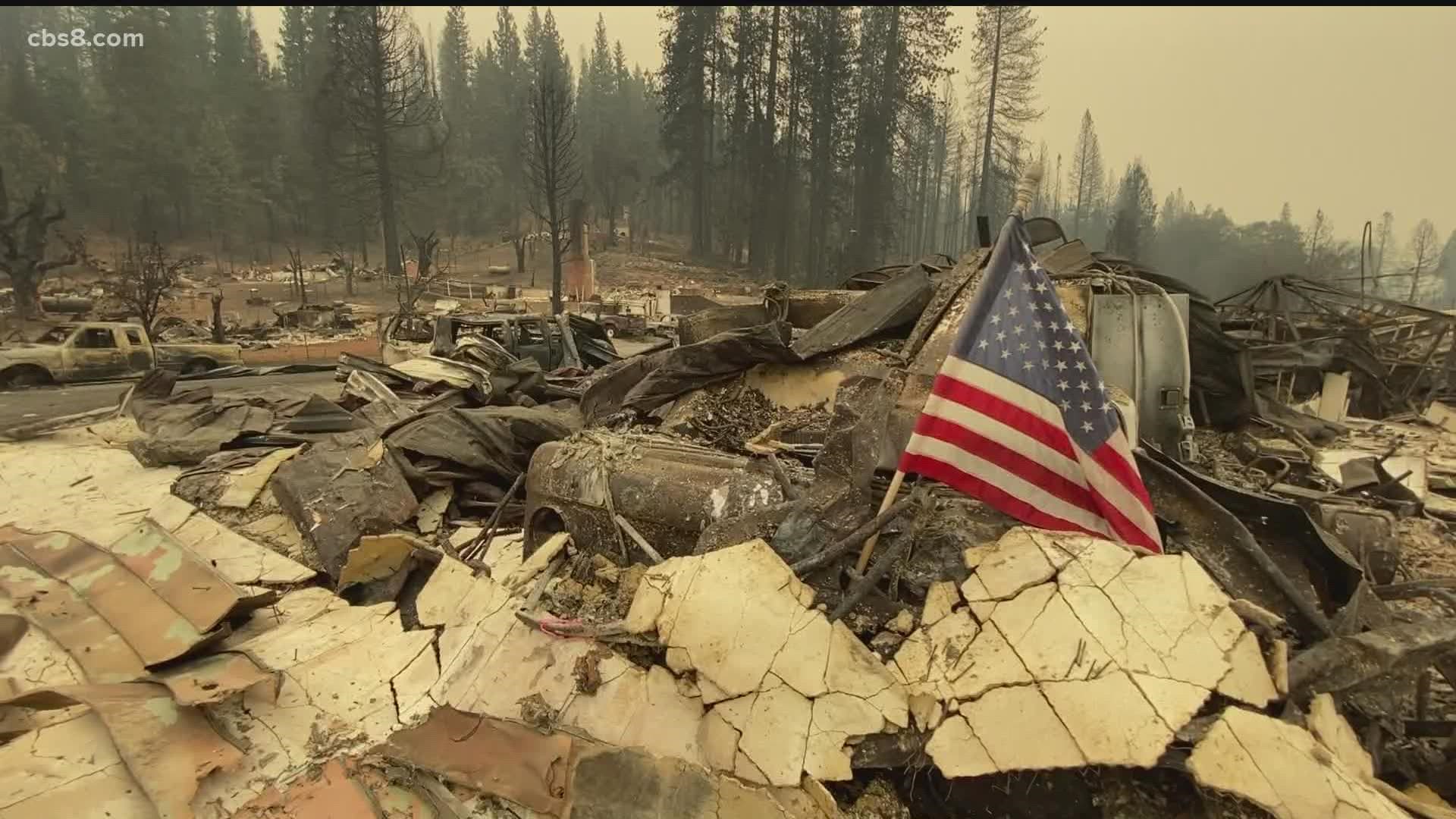 Melody Hamilton and Lisa Roberts are best friends from Greenville, the small historic town devastated by the Dixie Fire. Hamilton's house survived, Roberts' did not.