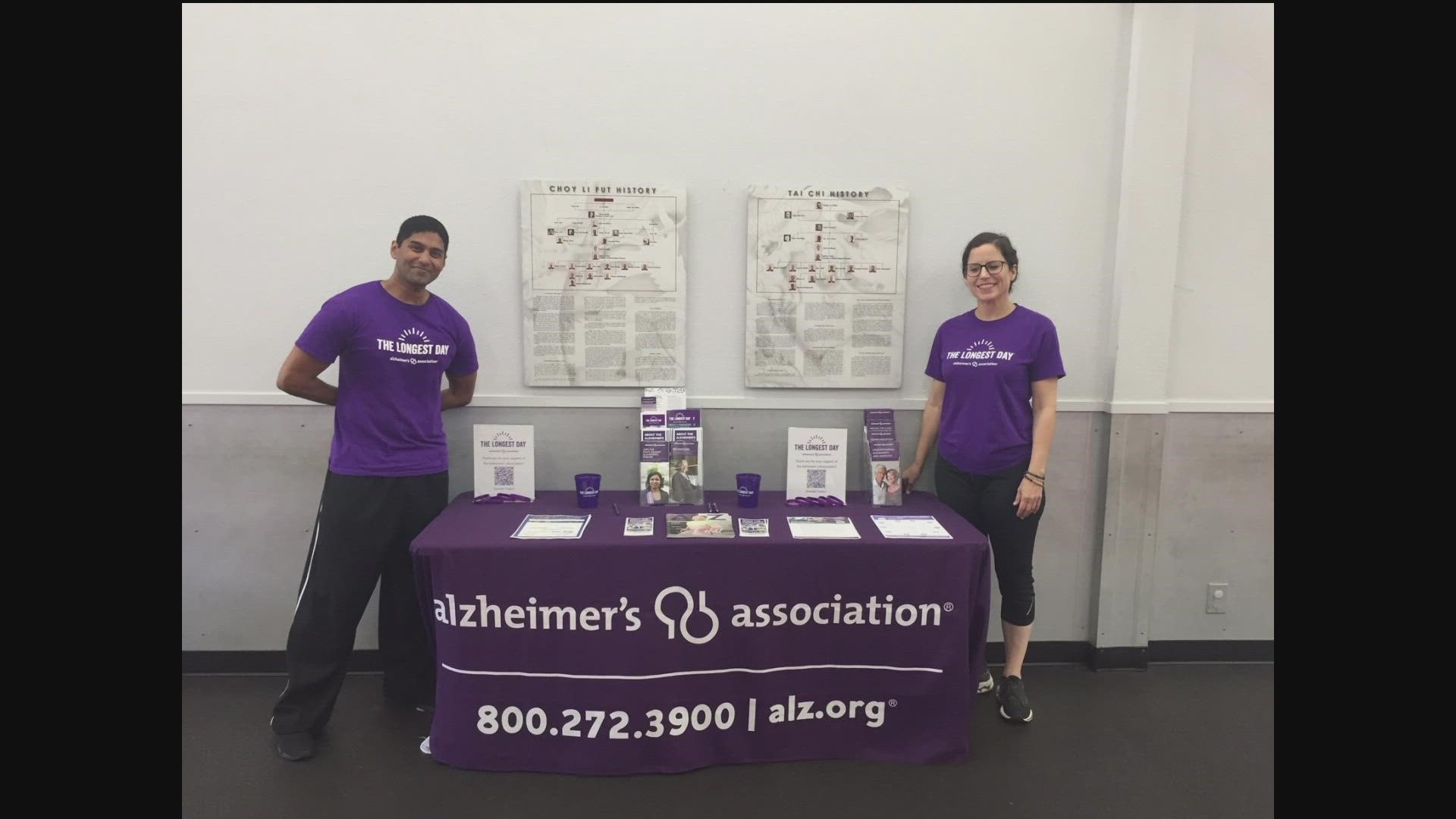 Thousands of participants around the world come together for the summer solstice to share their fight against Alzheimer's.
