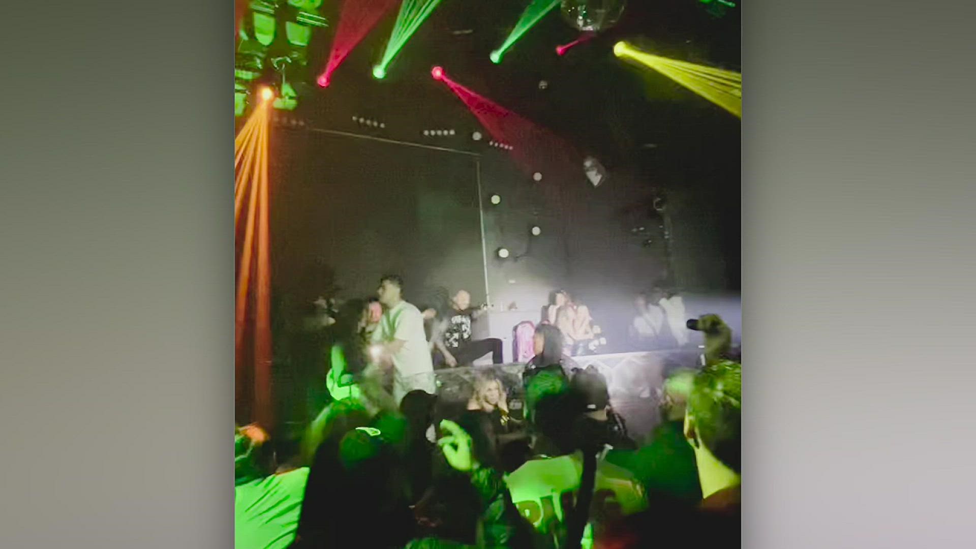 Video: Brawl breaks out in Parq Nightclub; man hit in the face with a champagne bottle.