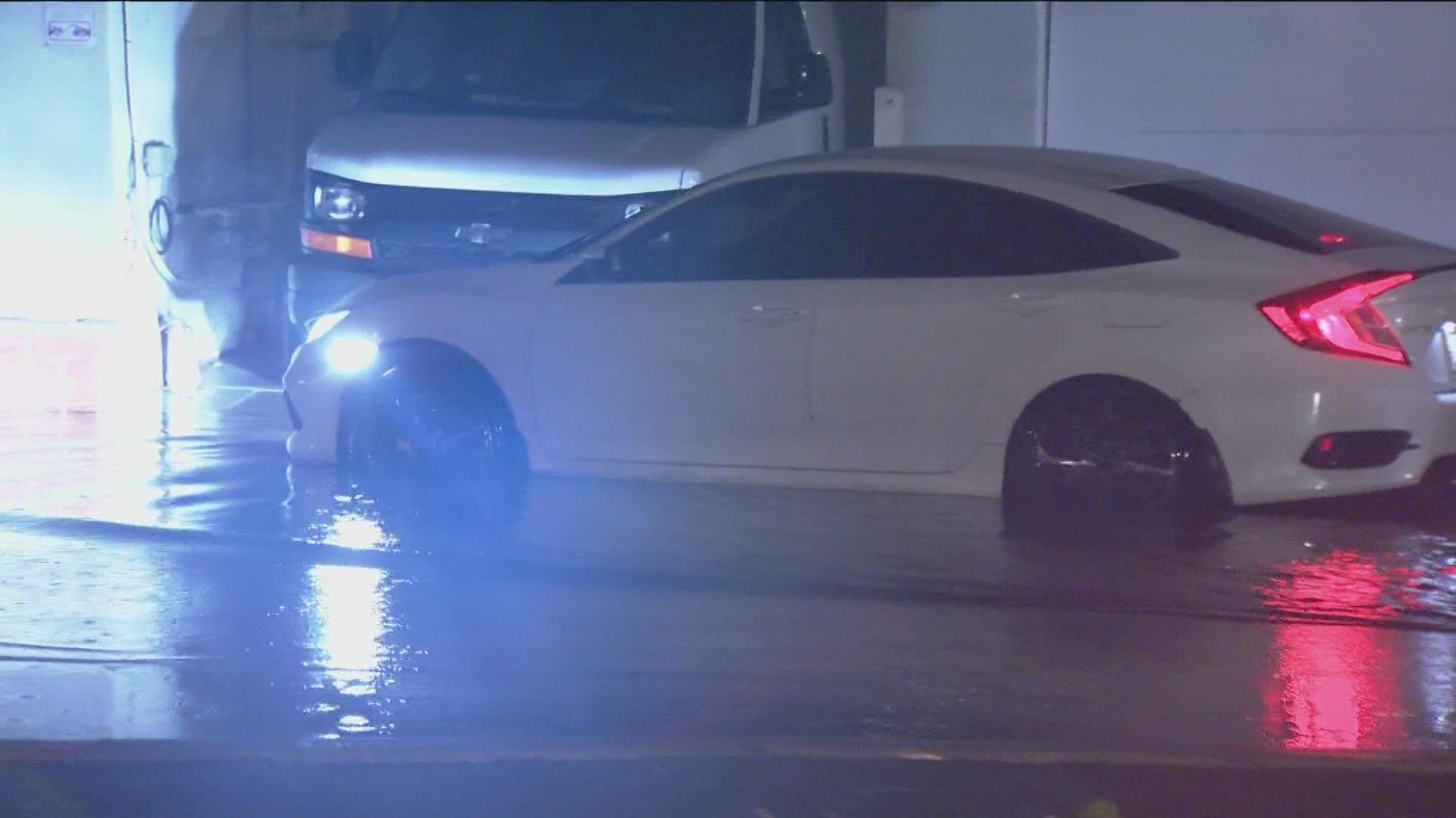 Torrential rain creates hazardous conditions across San Diego County.