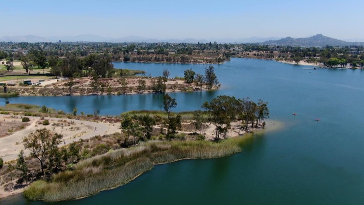Above Lake Murray in San Diego