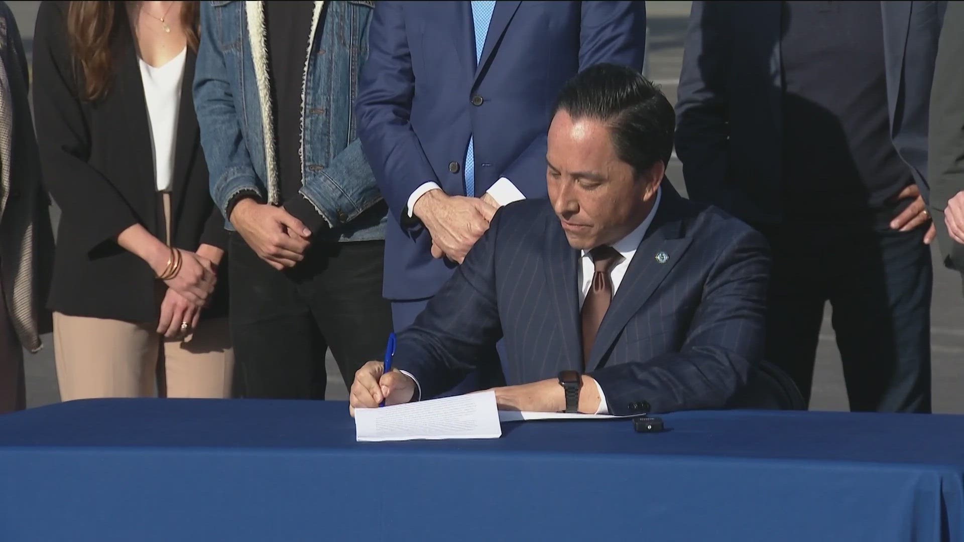 Mayor Todd Gloria signed his Housing Action Package 2.0 into law Friday. This plan aims to expedite housing projects across the city.